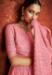 Picture of Splendid Georgette Pink Straight Cut Salwar Kameez