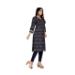 Picture of Radiant Rayon Prussian Blue Kurtis & Tunic