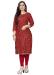 Picture of Exquisite Rayon Red Kurtis & Tunic