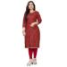 Picture of Exquisite Rayon Red Kurtis & Tunic