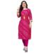 Picture of Enticing Rayon Hot Pink Kurtis & Tunic