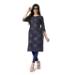 Picture of Delightful Rayon Blue Kurtis & Tunic