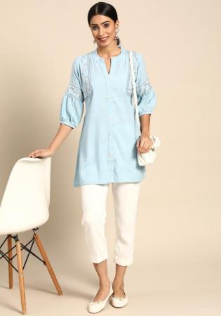 Picture of Sublime Icy Blue Kurtis & Tunic