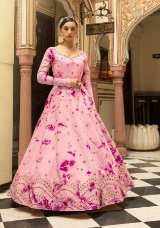 Picture of Excellent Pink Party Wear Gown