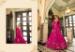 Picture of Fine Watrmlon Pink Party Wear Gown