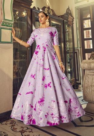 Picture of Graceful Lilac Party Wear Gown