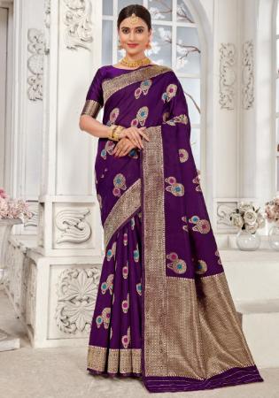 Picture of Charming Purple Casual Sarees