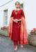 Picture of Classy Red Straight Cut Salwar Kameez