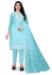 Picture of Resplendent Sky Blue Straight Cut Salwar Kameez