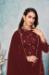 Picture of Charming Burgundy Party Wear Salwar Kameez