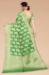 Picture of Beautiful Olive Green Organza Saree