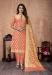 Picture of Shapely Silk Nectarine Straight Cut Salwar Kameez