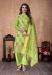 Picture of Well Formed Silk Green Straight Cut Salwar Kameez