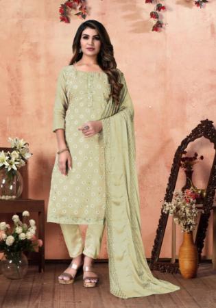 Picture of Marvelous Cotton Wheat Straight Cut Salwar Kameez