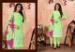 Picture of Cotton Lemon Green Straight Cut Salwar Kameez