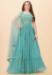 Picture of Resplendent Georgette Blue Bell Readymade Gown