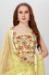 Picture of Charming Georgette Corn Yellow Readymade Gown