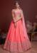 Picture of Elegant Silk & Organza Oyster Pink Lehenga Choli