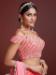 Picture of Elegant Silk & Organza Oyster Pink Lehenga Choli