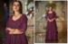 Picture of Elegant Georgette Plum Anarkali Salwar Kameez