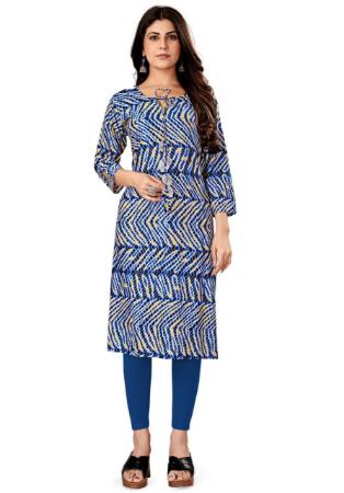 Picture of Superb Rayon Blue Iris Kurtis & Tunic