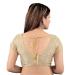 Picture of Lovely Synthetic Golden Designer Blouse