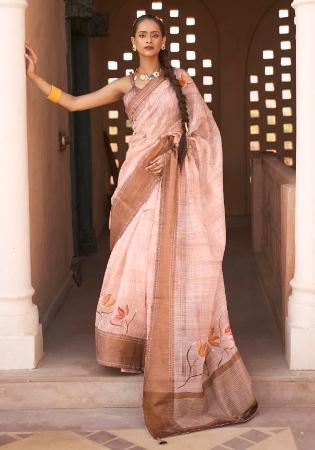 Picture of Grand Silk Soft Beige Saree