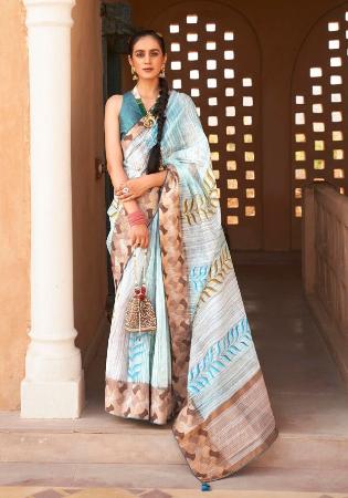 Picture of Lovely Silk Sage Green Saree