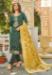 Picture of Synthetic Moss Green Straight Cut Salwar Kameez