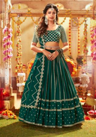 Picture of Appealing Satin Sea Green Saree