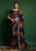 Picture of Classy Georgette Blue Saree