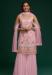 Picture of Fascinating Georgette Pink Straight Cut Salwar Kameez