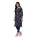 Picture of Delightful Rayon Blue Kurtis & Tunic