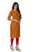 Picture of Wonderful Rayon Mustard Kurtis & Tunic