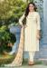 Picture of Excellent Cotton Cream Straight Cut Salwar Kameez