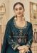 Picture of Georgette Prussian Blue Anarkali Salwar Kameez