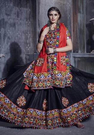 Picture of Fine Silk Tobacco Lehenga Choli