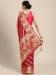 Picture of Splendid Organza Dark Salmon Saree