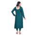 Picture of Sublime Silk Teal Straight Cut Salwar Kameez