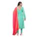 Picture of Bewitching Silk Sky Blue Straight Cut Salwar Kameez