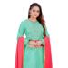 Picture of Bewitching Silk Sky Blue Straight Cut Salwar Kameez