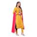 Picture of Resplendent Silk Sandy Brown Straight Cut Salwar Kameez