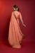 Picture of Fascinating Georgette Dark Salmon Saree