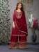 Picture of Admirable Chiffon Maroon Straight Cut Salwar Kameez