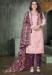 Picture of Well Formed Silk Pink Straight Cut Salwar Kameez