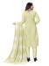 Picture of Delightful Silk Tan Straight Cut Salwar Kameez