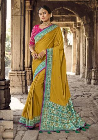 Picture of Elegant Silk Peru Saree