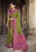 Picture of Excellent Silk Dark Olive Green Saree