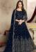 Picture of Lovely Georgette Navy Blue Anarkali Salwar Kameez