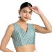 Picture of Fascinating Silk Light Steel Blue Designer Blouse